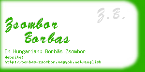 zsombor borbas business card
